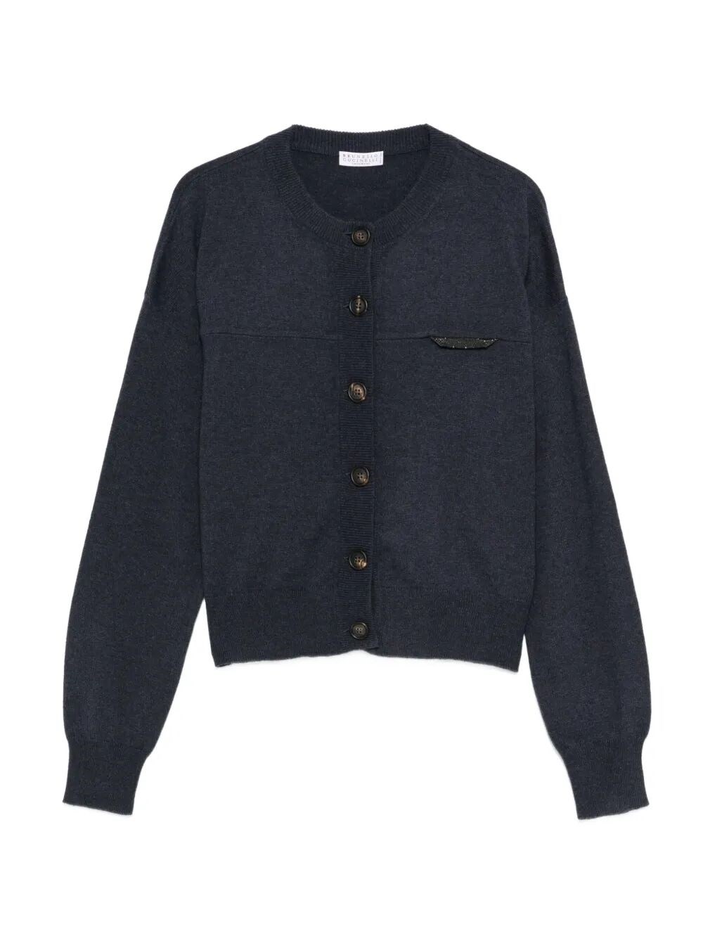 Brunello Cucinelli Cashmere Cardigan In Blue