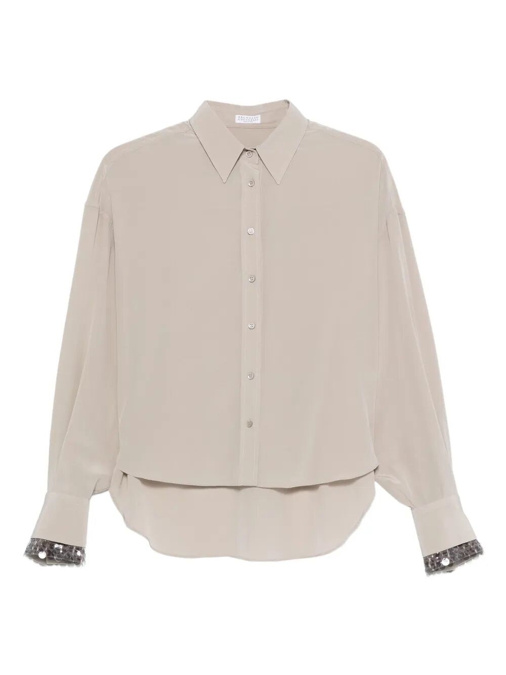 Brunello Cucinelli Shirt In Silver