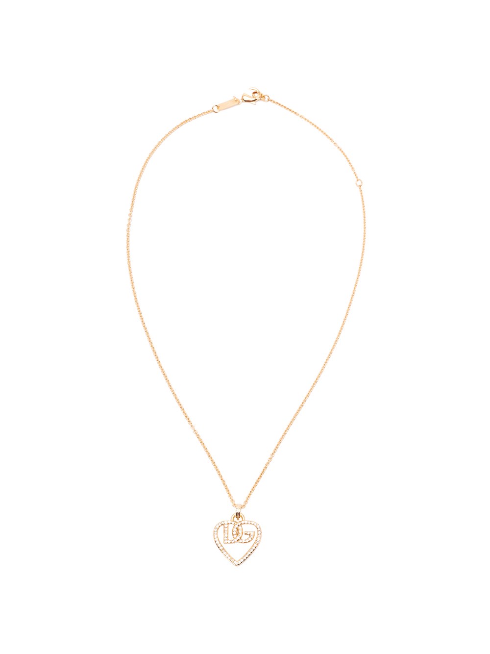 Dolce & Gabbana Women Heart And Logo Necklace In Gold