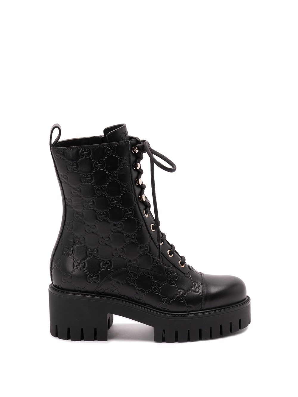 Gucci Ankle Boot With Gg In Black