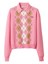 Miu Miu Argyle Cashmere Polo-Neck