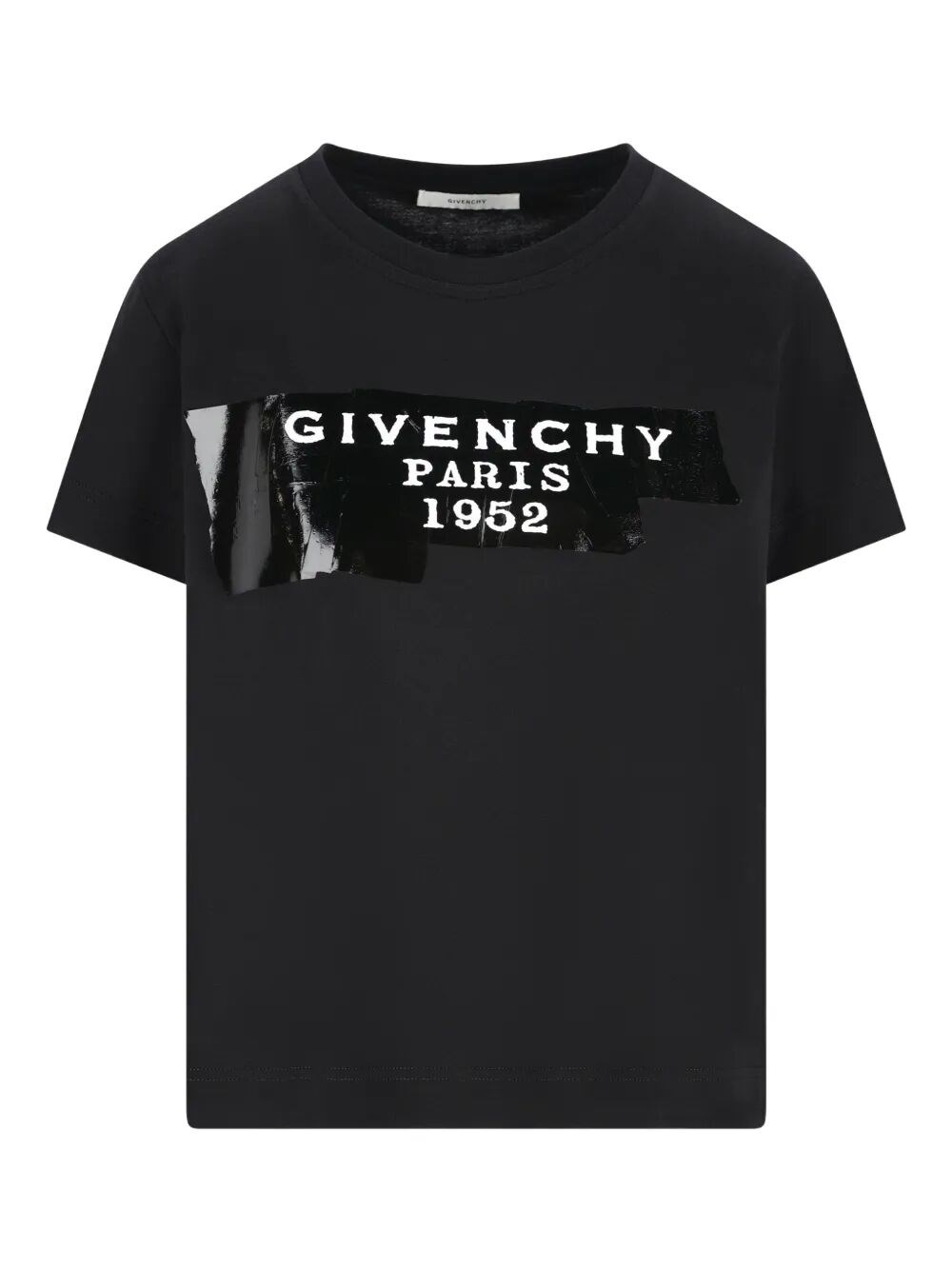 Givenchy Crew-neck Short Sleeve Graphic Cotton T-shirt In Black