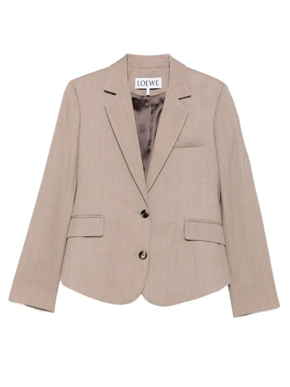 Loewe Single-breasted Wool Blazer In Multi