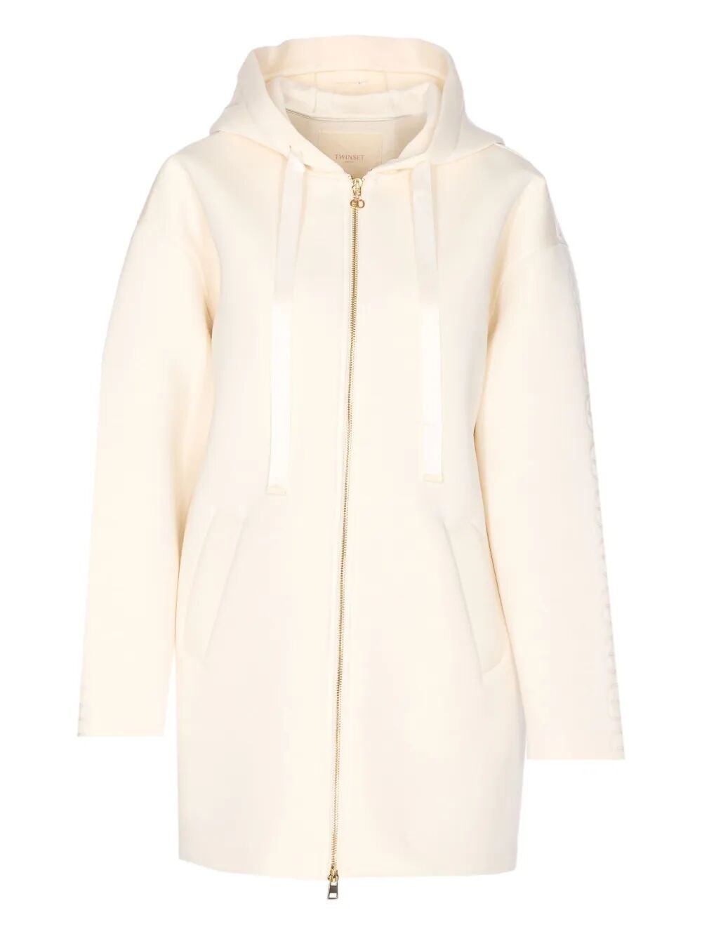 Twinset Twin-set Zip-up Jacket In Neutral