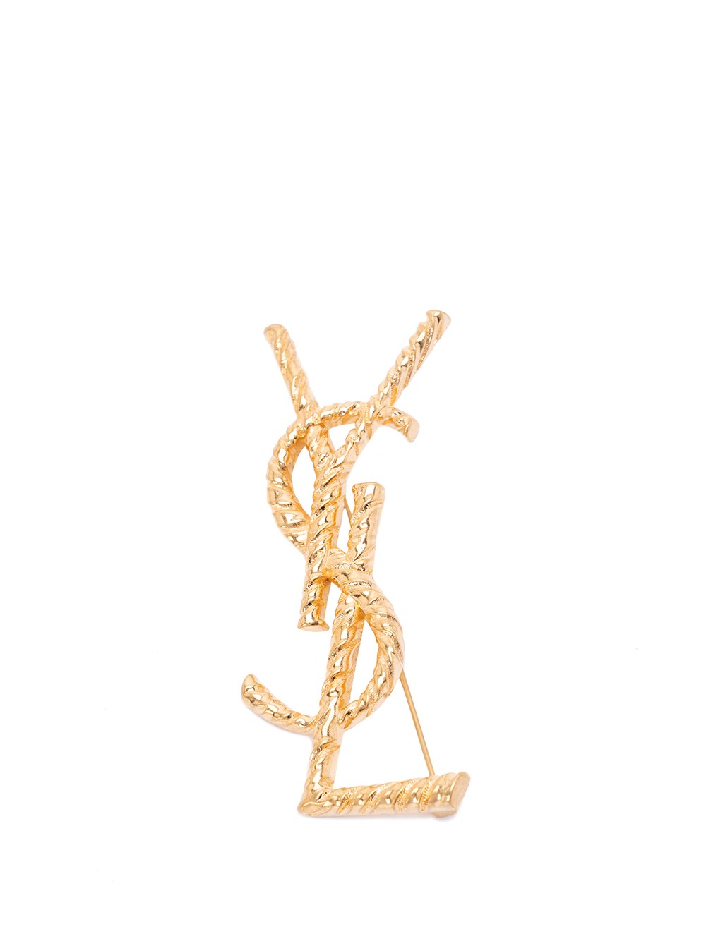 Saint Laurent `cassandre Ysl` Brooch In Silver