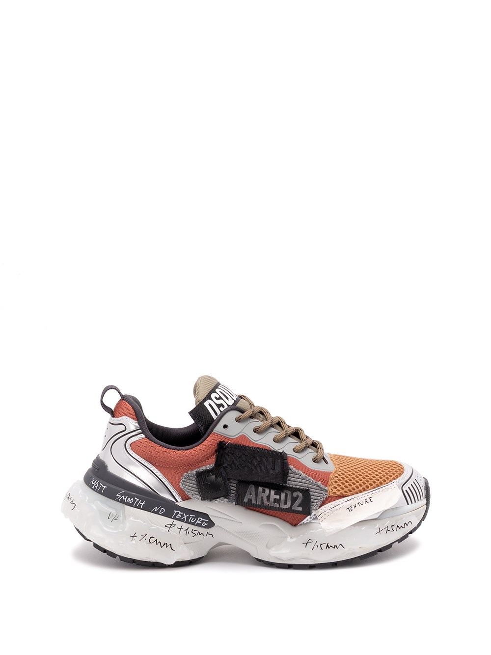 Dsquared2 Lace-up Sneakers In Gray