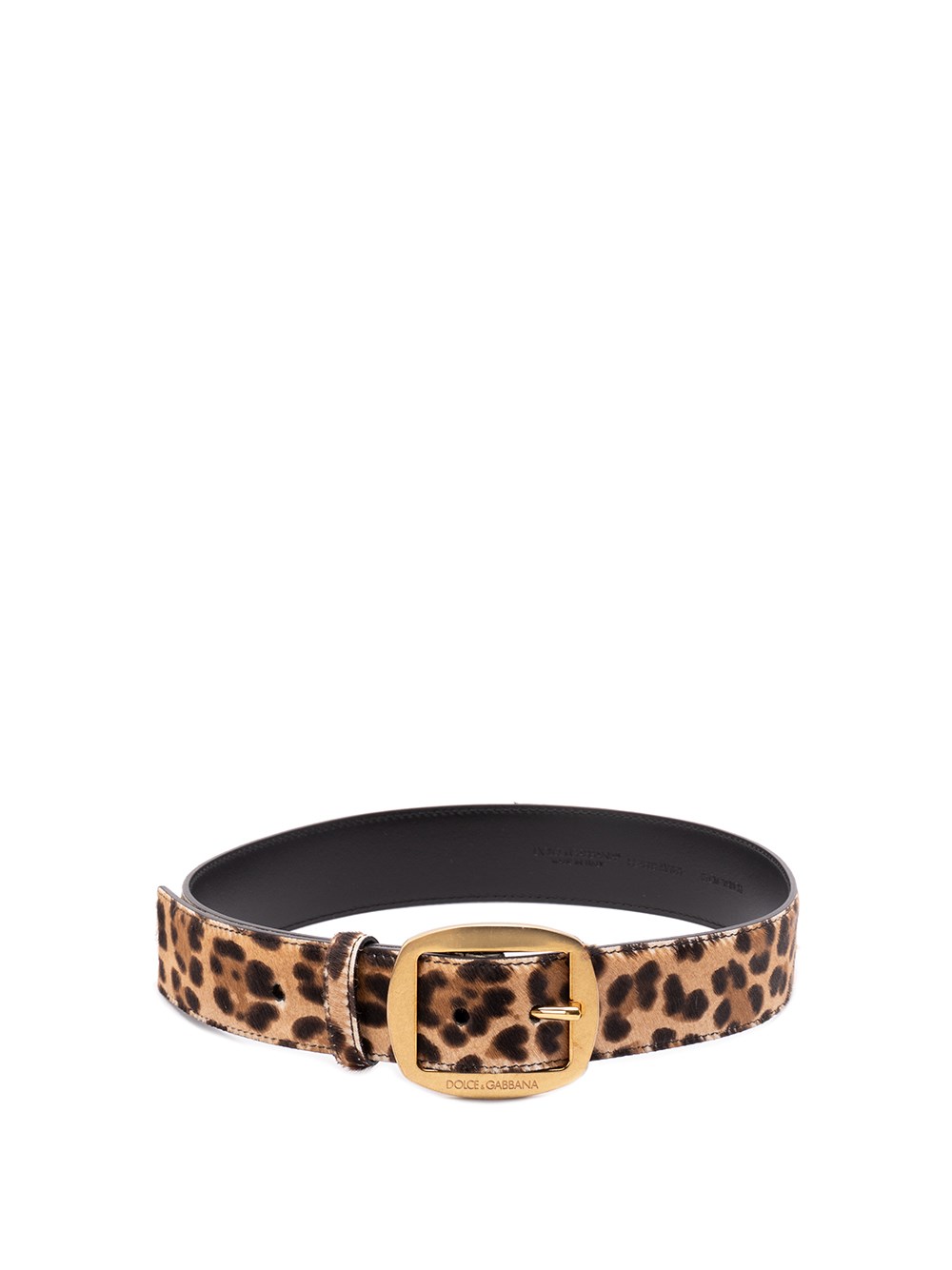 Dolce & Gabbana `pony` Belt In Gold