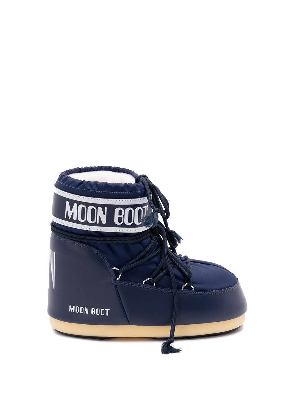 Moon Boot Navy Blue Icon Logo Boots In Blue