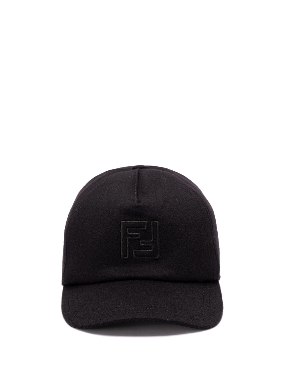Fendi Logo-embroidered Cap In Black