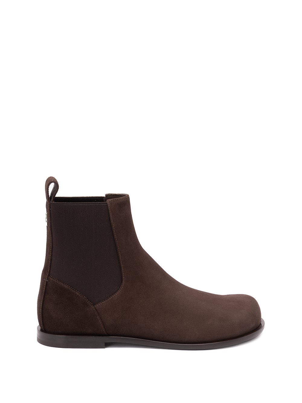 Fendi Elastic-panel Suede Boots In Brown