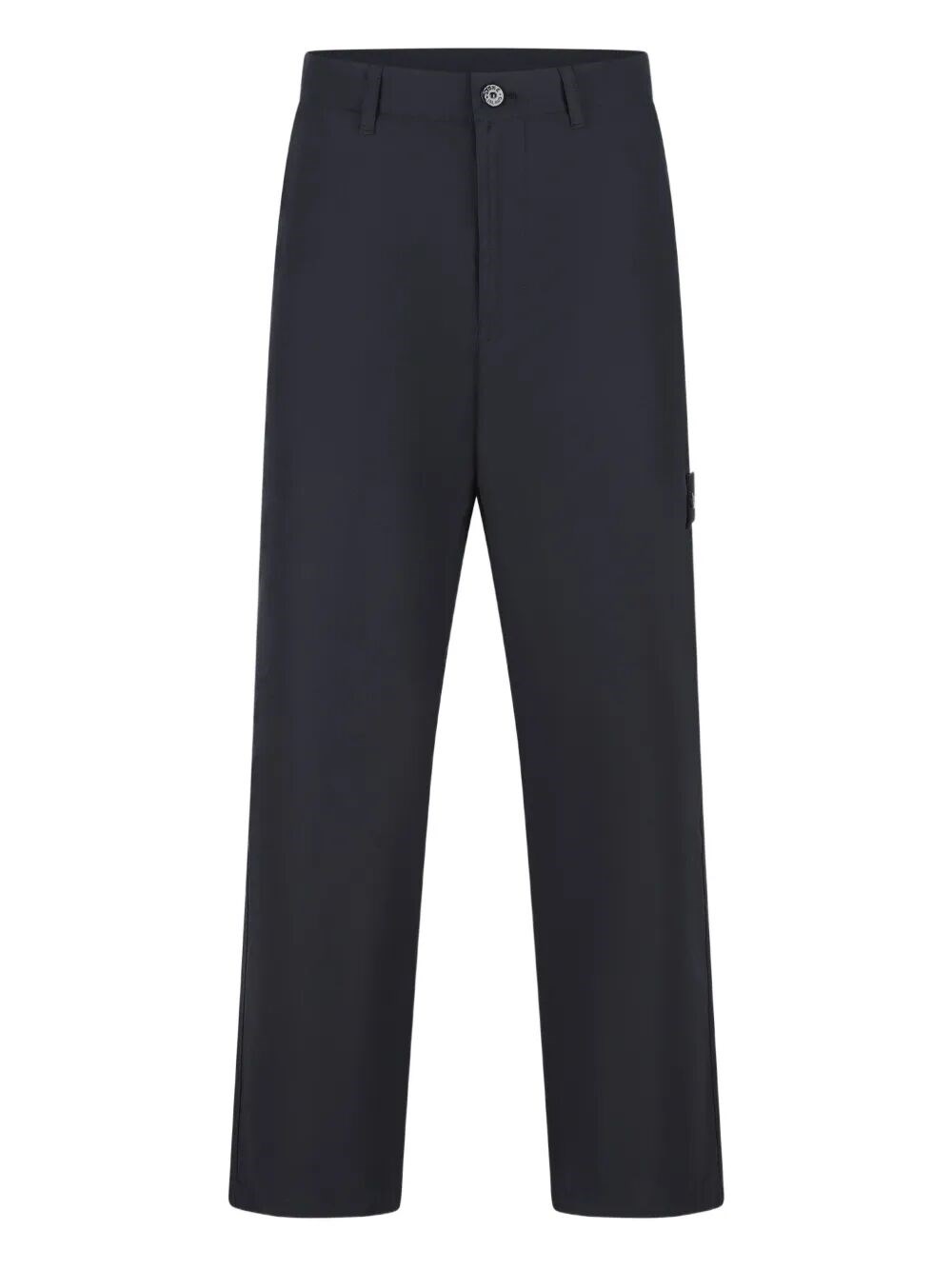 Stone Island Relaxed Fit Trousers Featuring Pockets In Blue