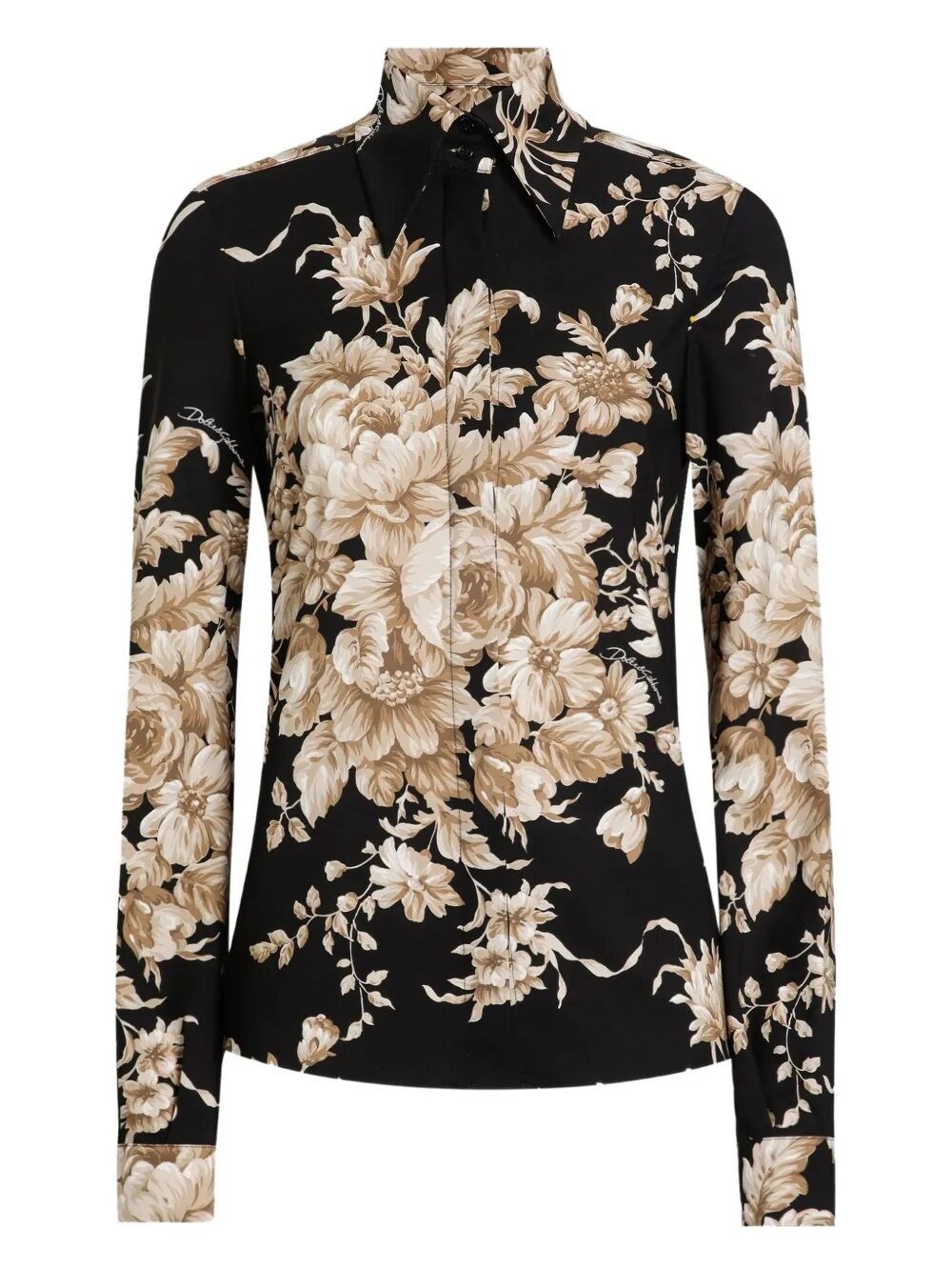 Dolce & Gabbana Charmeuse Shirt Shirt And Blouse Multicolor In Multi