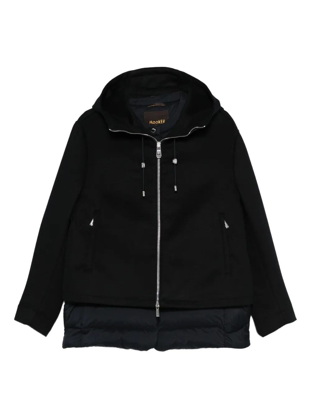 Moorer Hooded Padded Jacket In Black