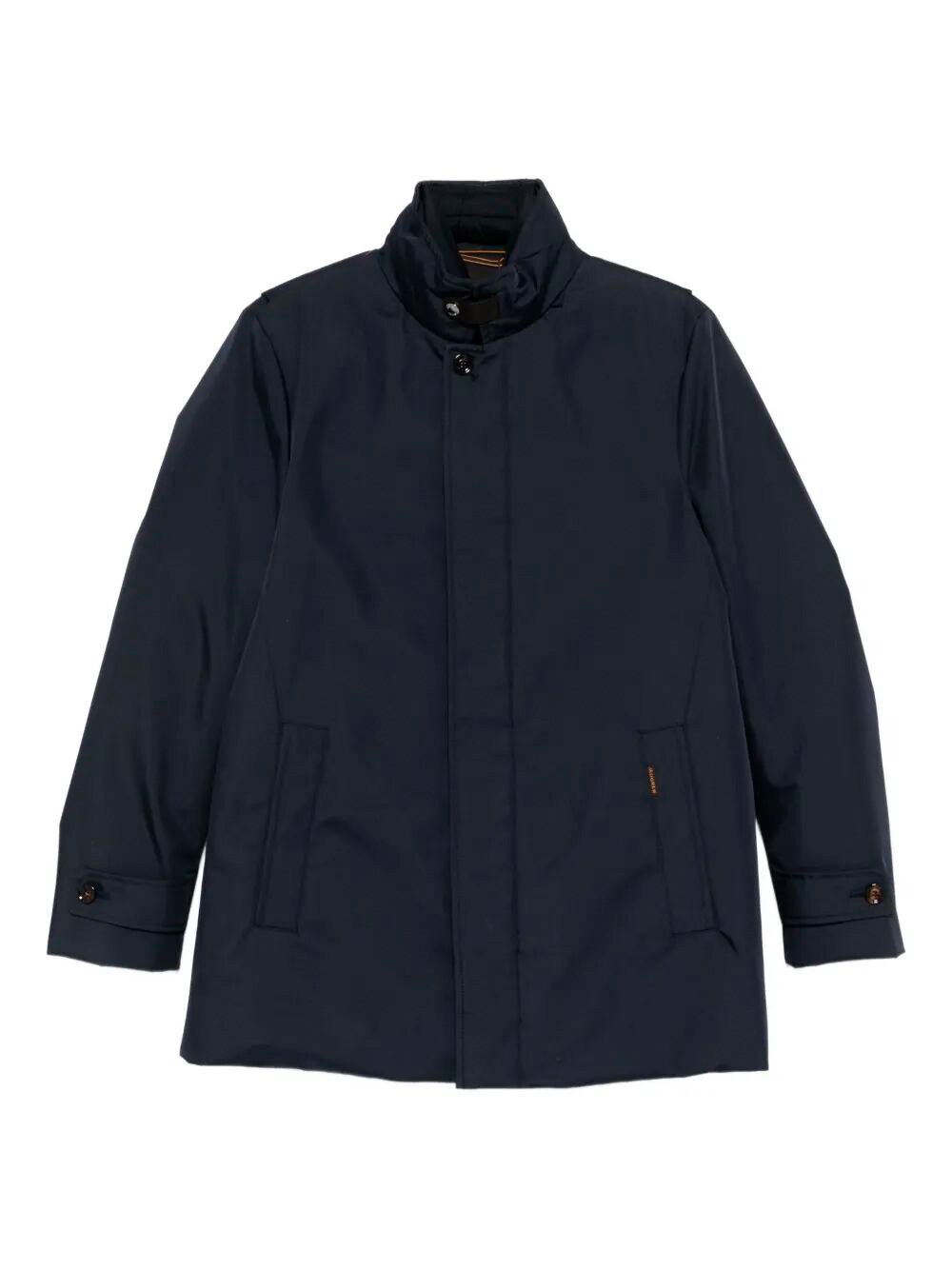 Moorer Buttoned Coat In Blue