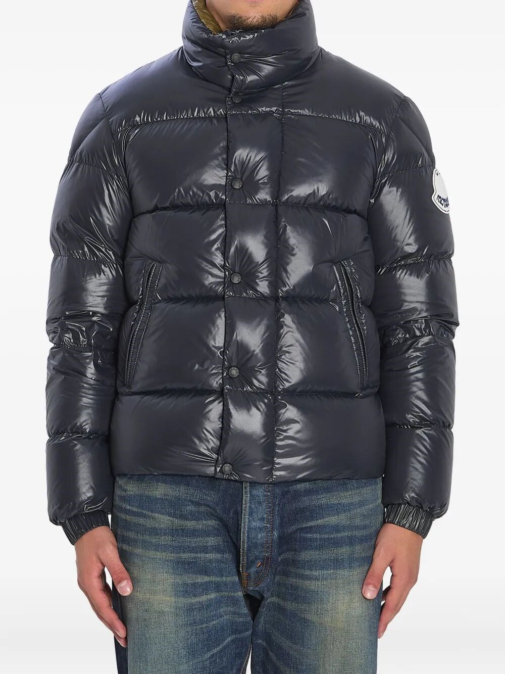 Moncler Black Dervox Short Down Jacket In Black