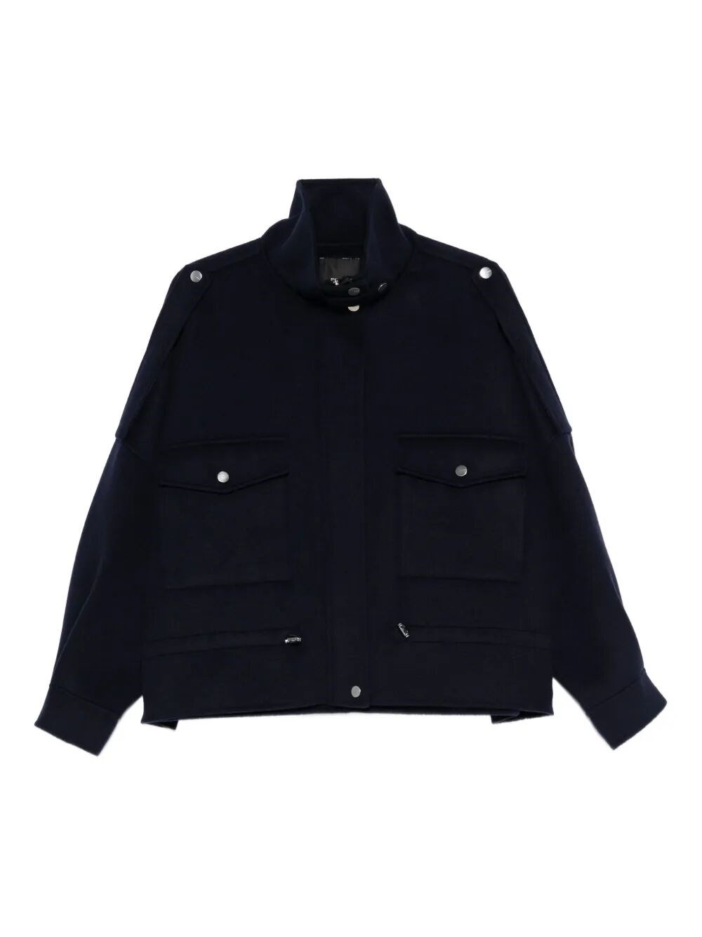 Pinko Flap-pocket Button-fastening Jacket In Blue