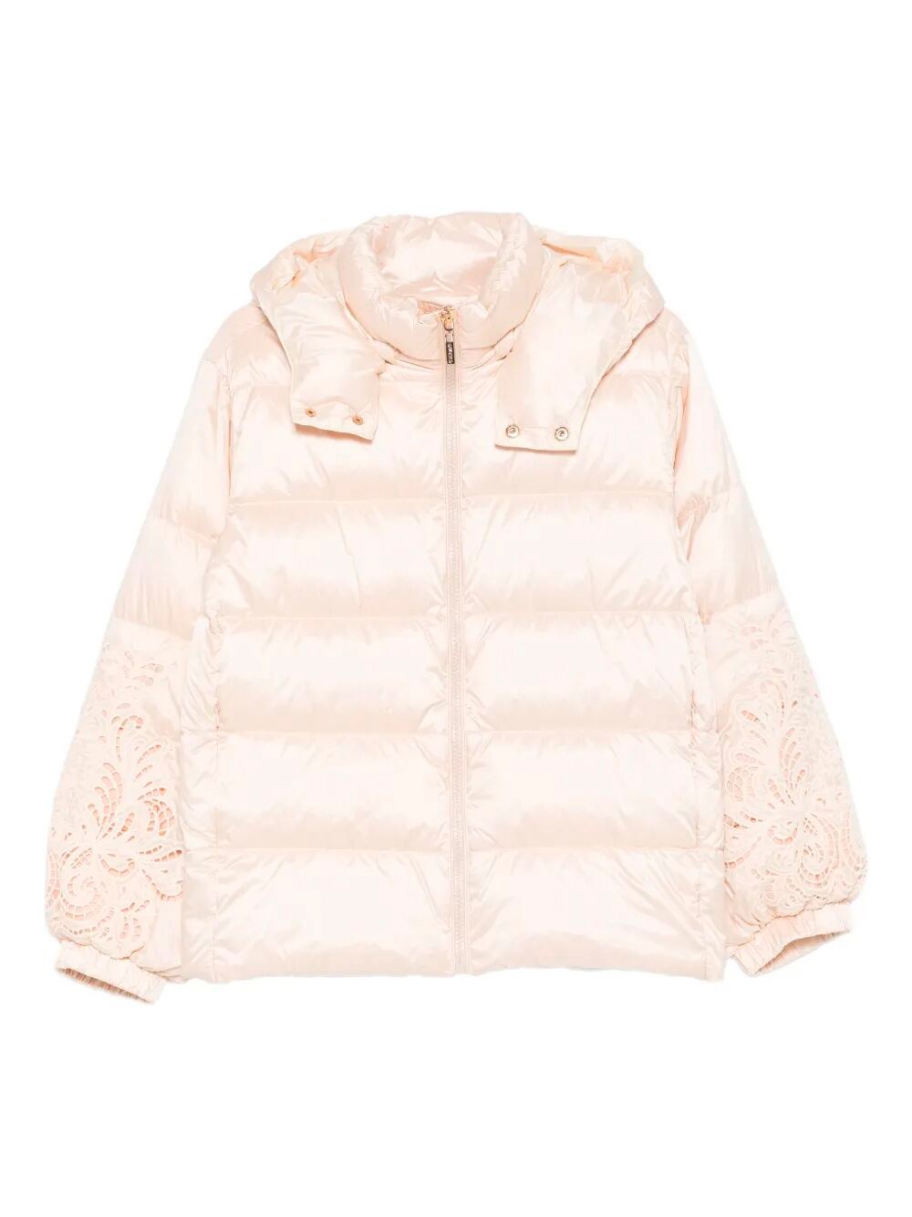 Twinset Hooded Puffer Jacket In Multi