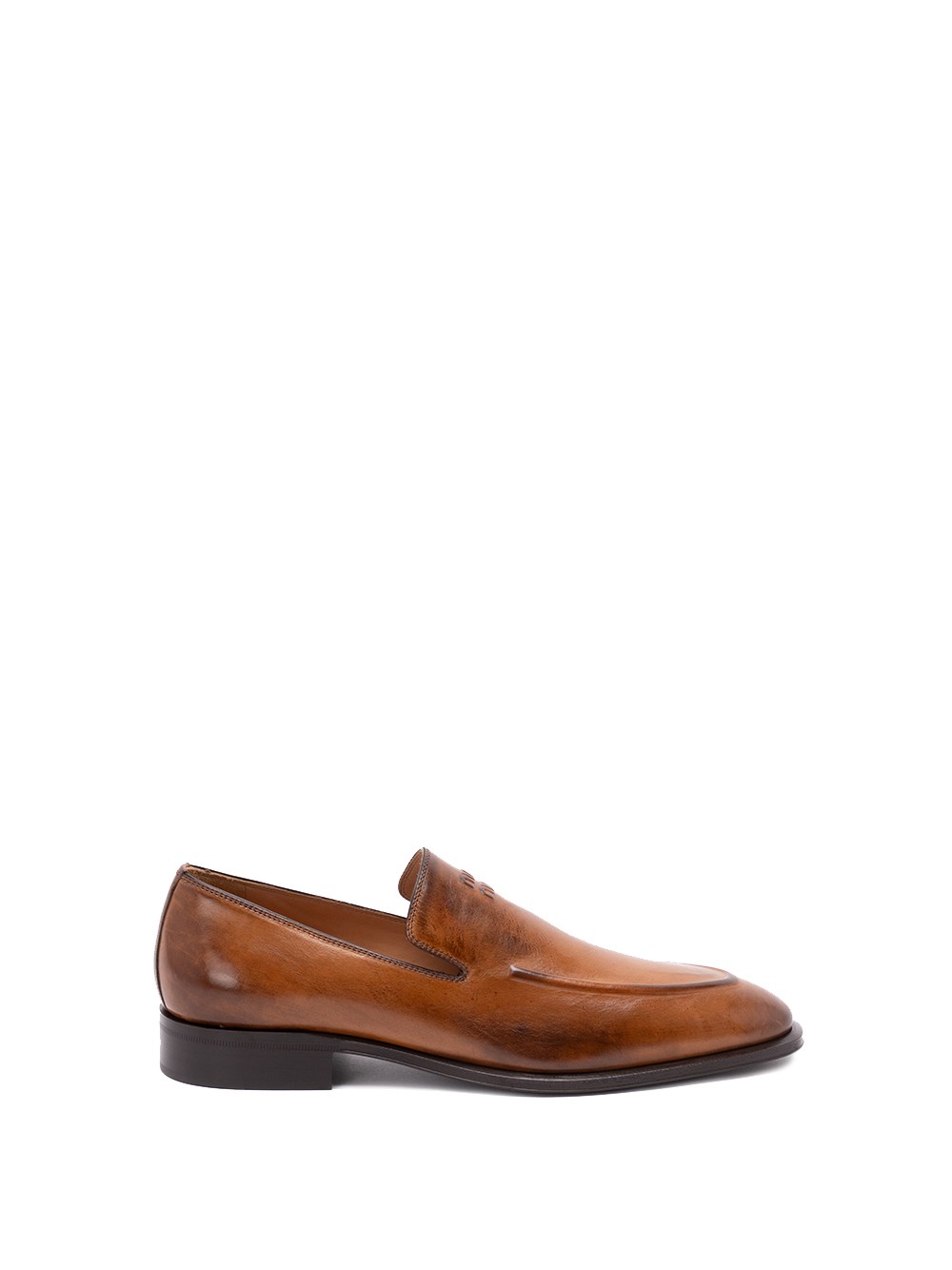 Miu Miu Leather Loafers In Animal Print