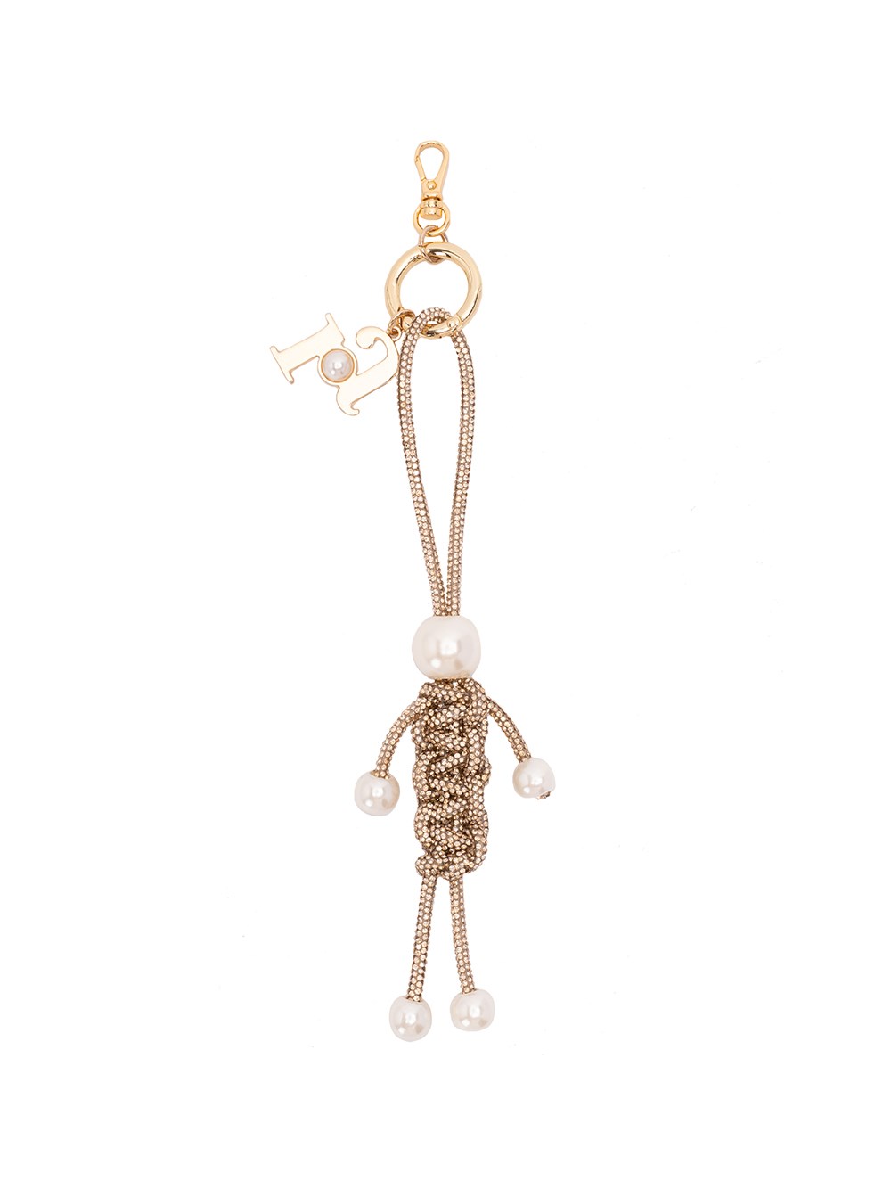 Rosantica Charm Boy Keyring In Gold