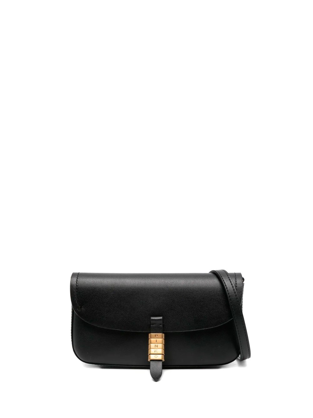 Pinko Mini Leather Crossbody Bag In Black