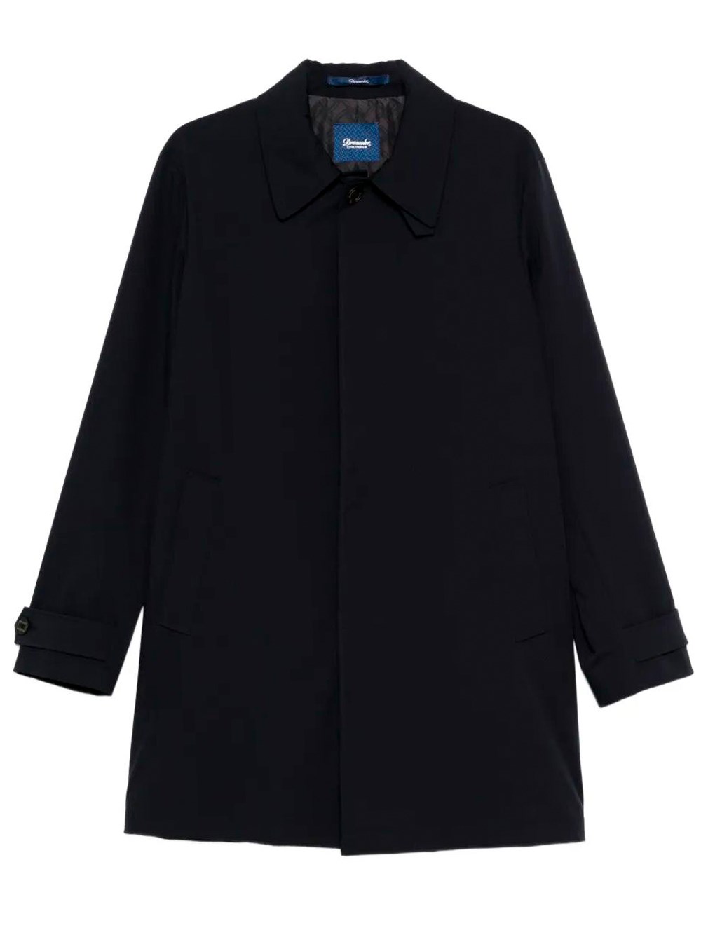 Drumohr Long-sleeved Lapel Jacket In Black