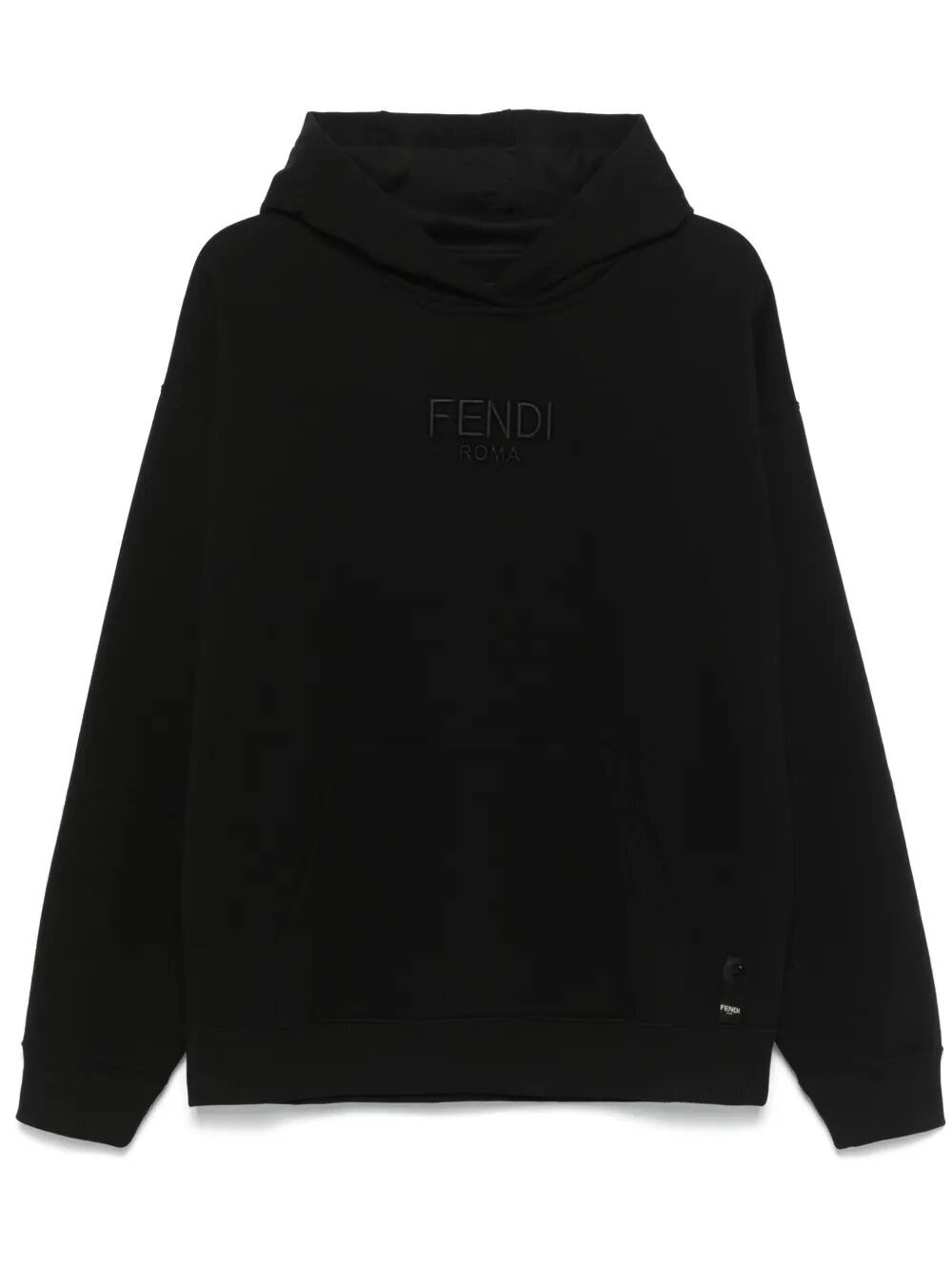 Fendi Men Sweatshirt With Logo In Black