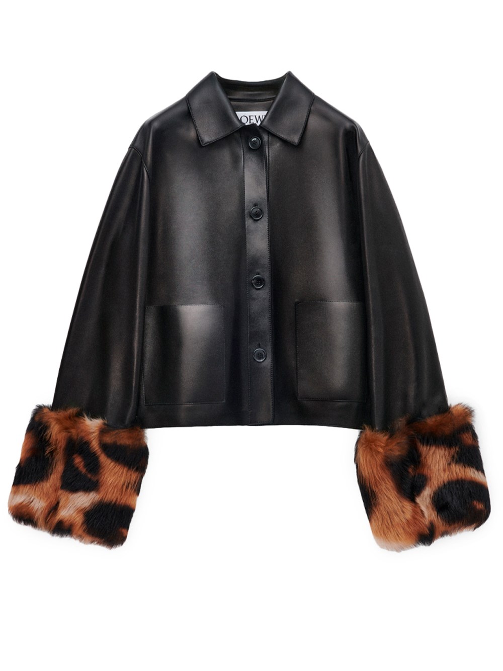 Loewe Turn-up Jacket In Black