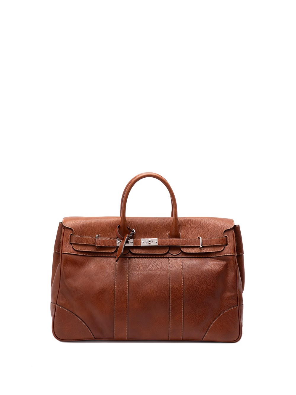 Brunello Cucinelli Copper-coloured Weekender Country Bag In Brown