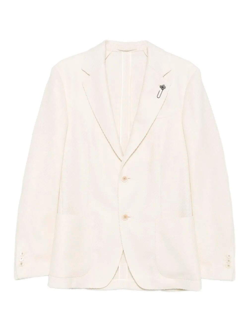 Lardini Single-breasted Blazer In Neutral