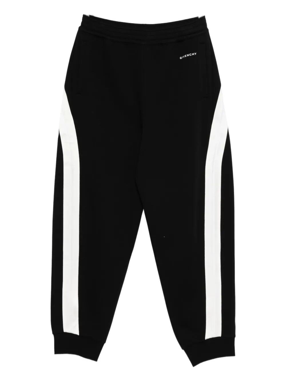 Givenchy Mens Black Open Seam Contrast Cotton-jersey Jogging Bottoms Xl In Black