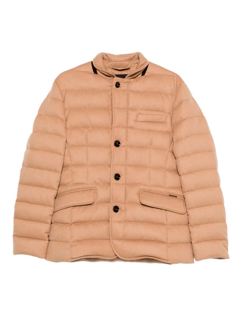Moorer Zayn Quilted Puffer Jacket In Brown