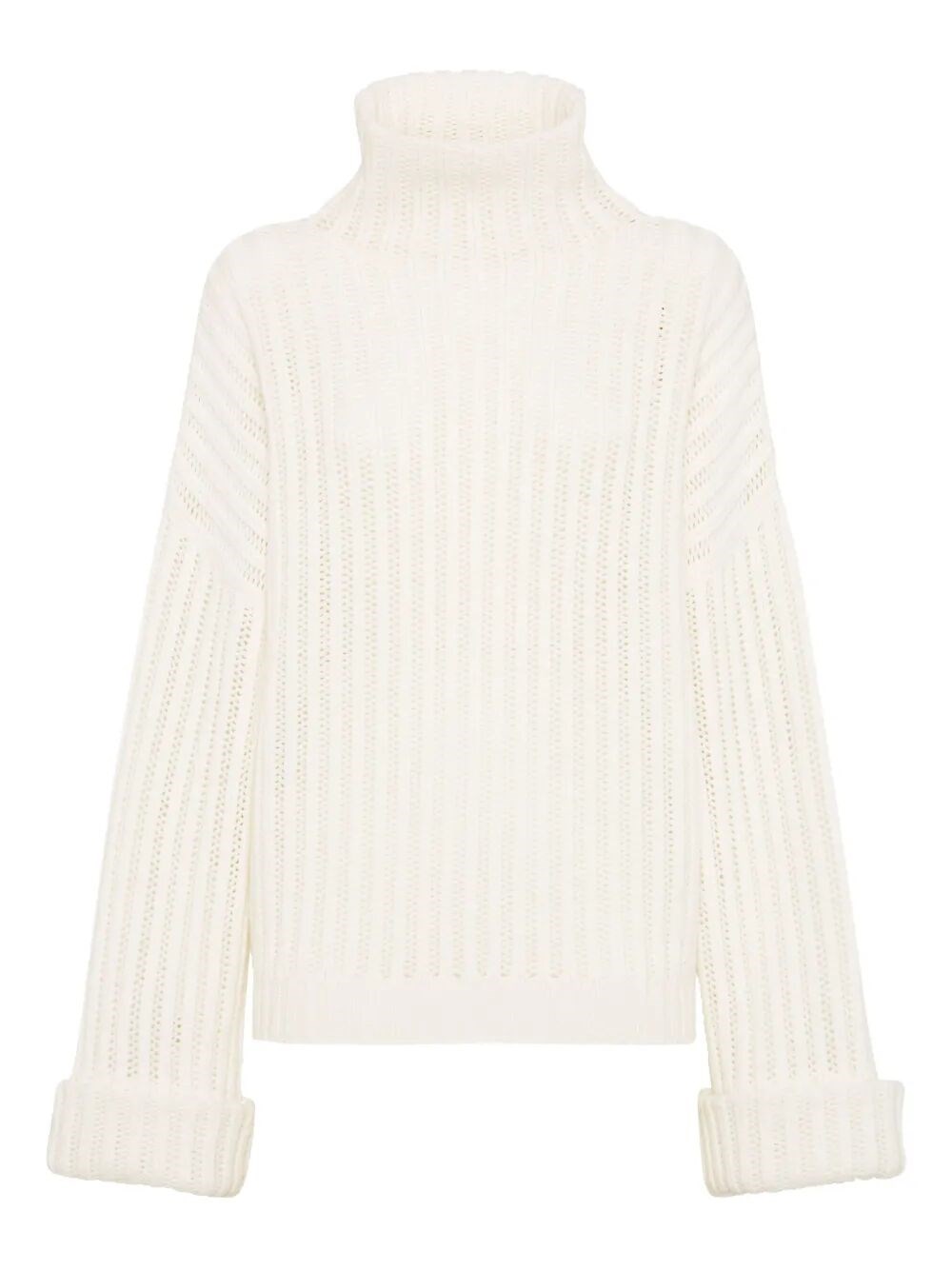 Brunello Cucinelli Women Cashmere Turtleneck In White