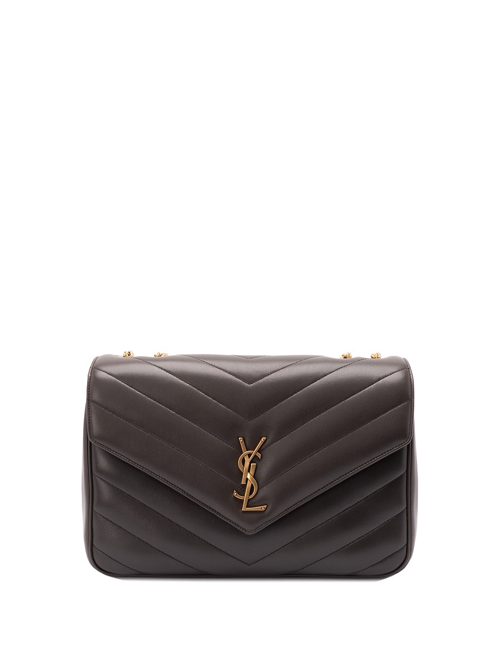 Saint Laurent `loulou` Large Bag In Brown