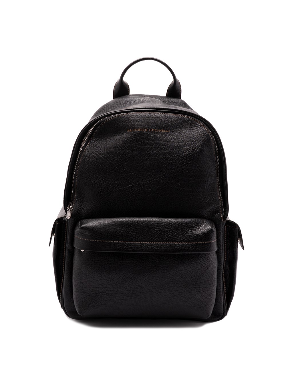 Brunello Cucinelli Leather Backpack In Black