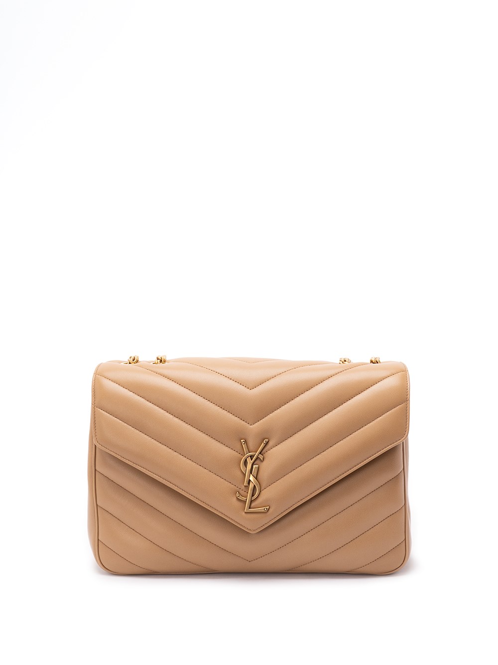 Saint Laurent `loulou` Large Bag In Brown