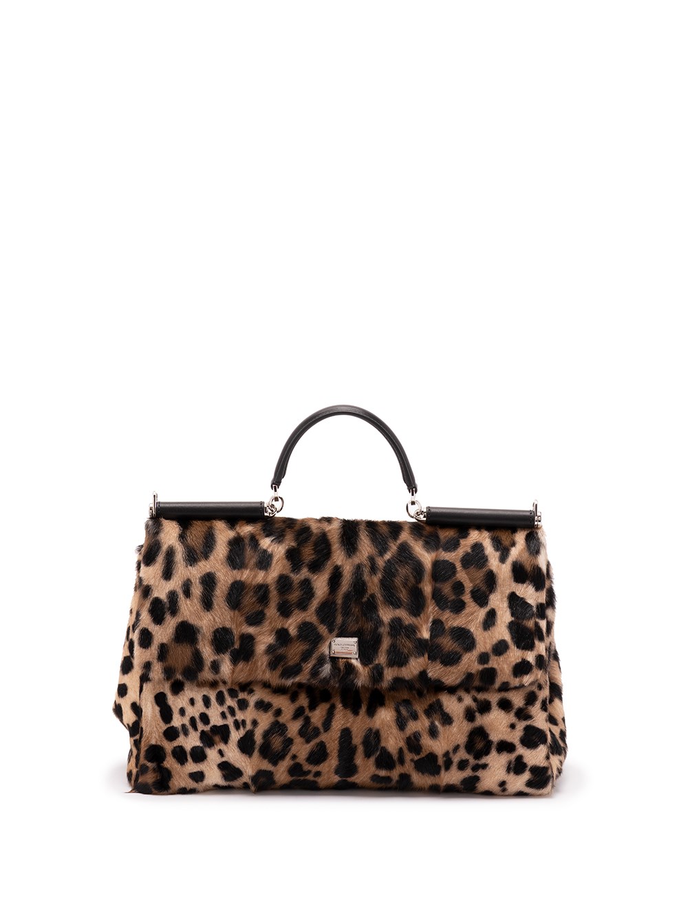 Dolce & Gabbana Leopard-print Tote Bag In Brown