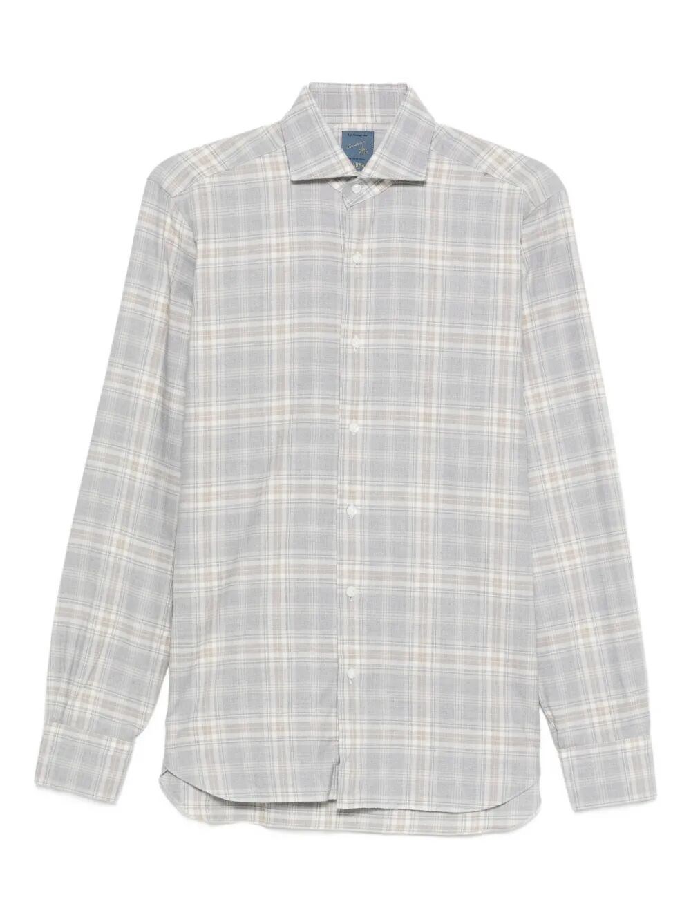 Barba Napoli Long Sleeve Shirt In Gray