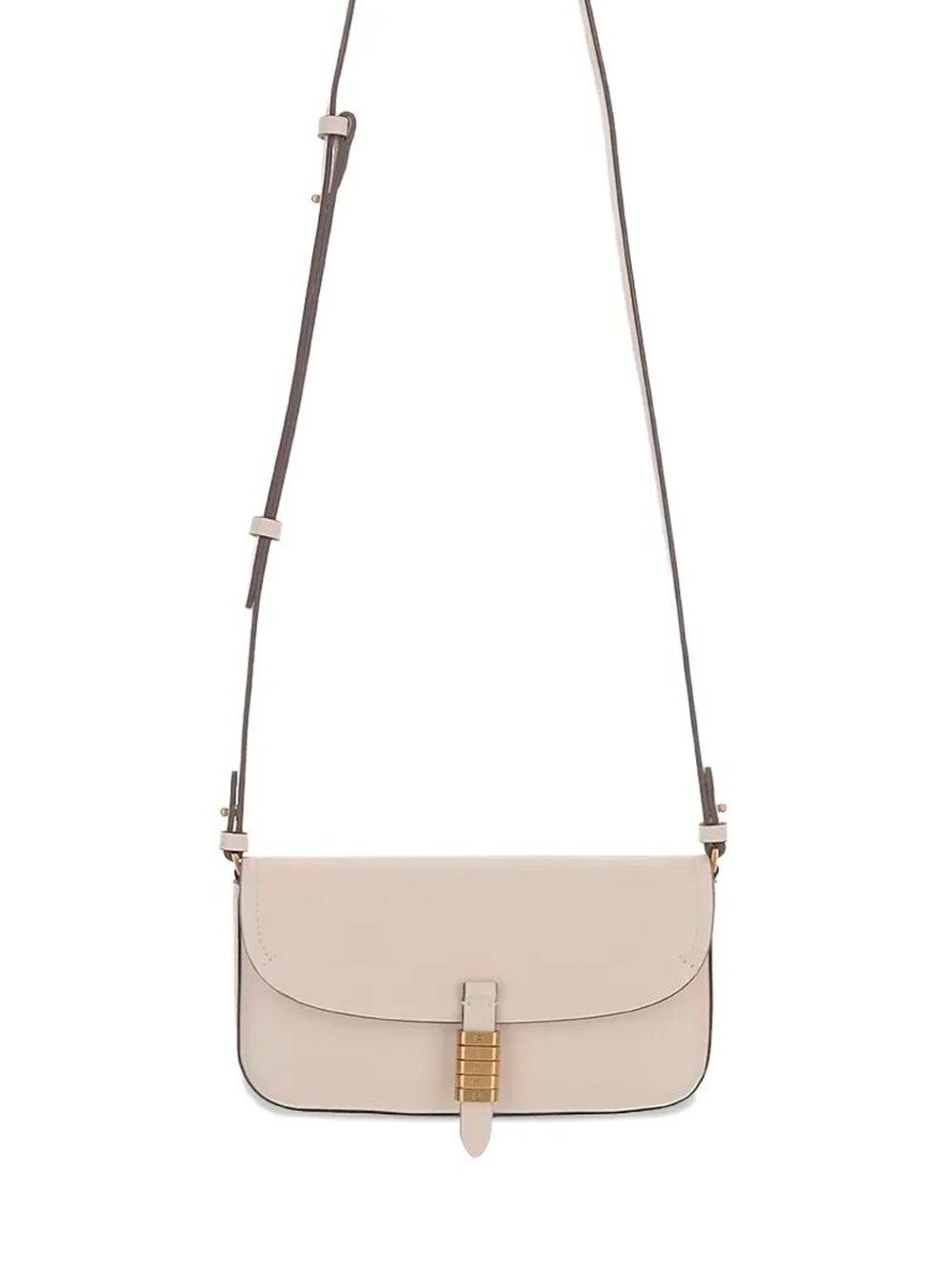 Pinko Flat Saddle Bag In Sand