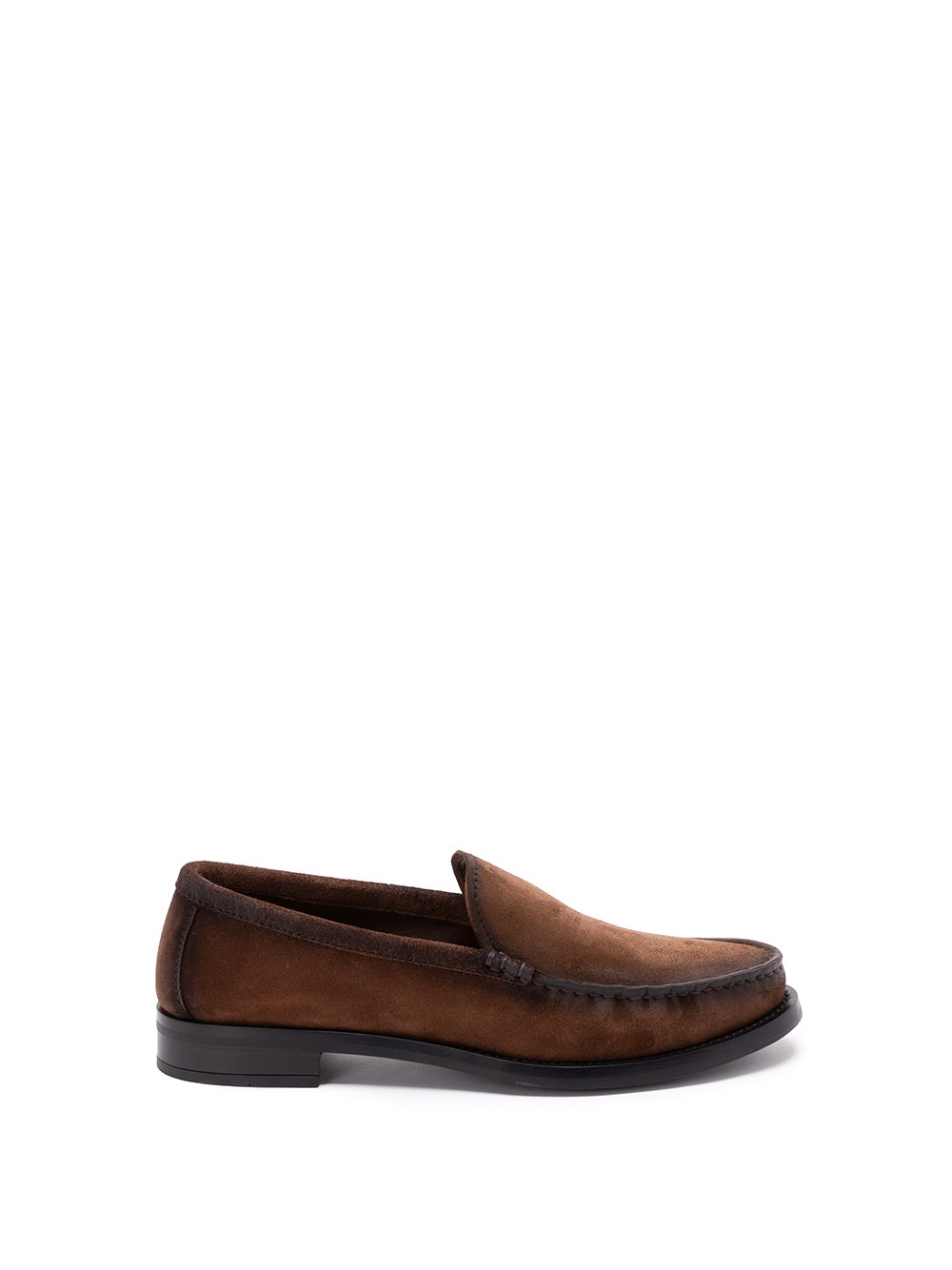 Prada Suede Loafers In Brown