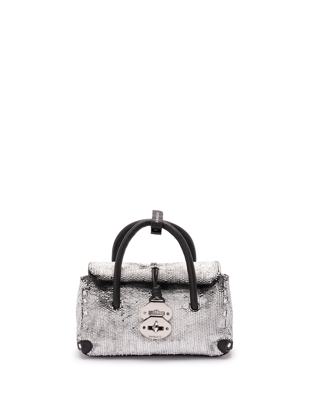 Zanellato Baby `dotta Cbi` Handbag In Silver