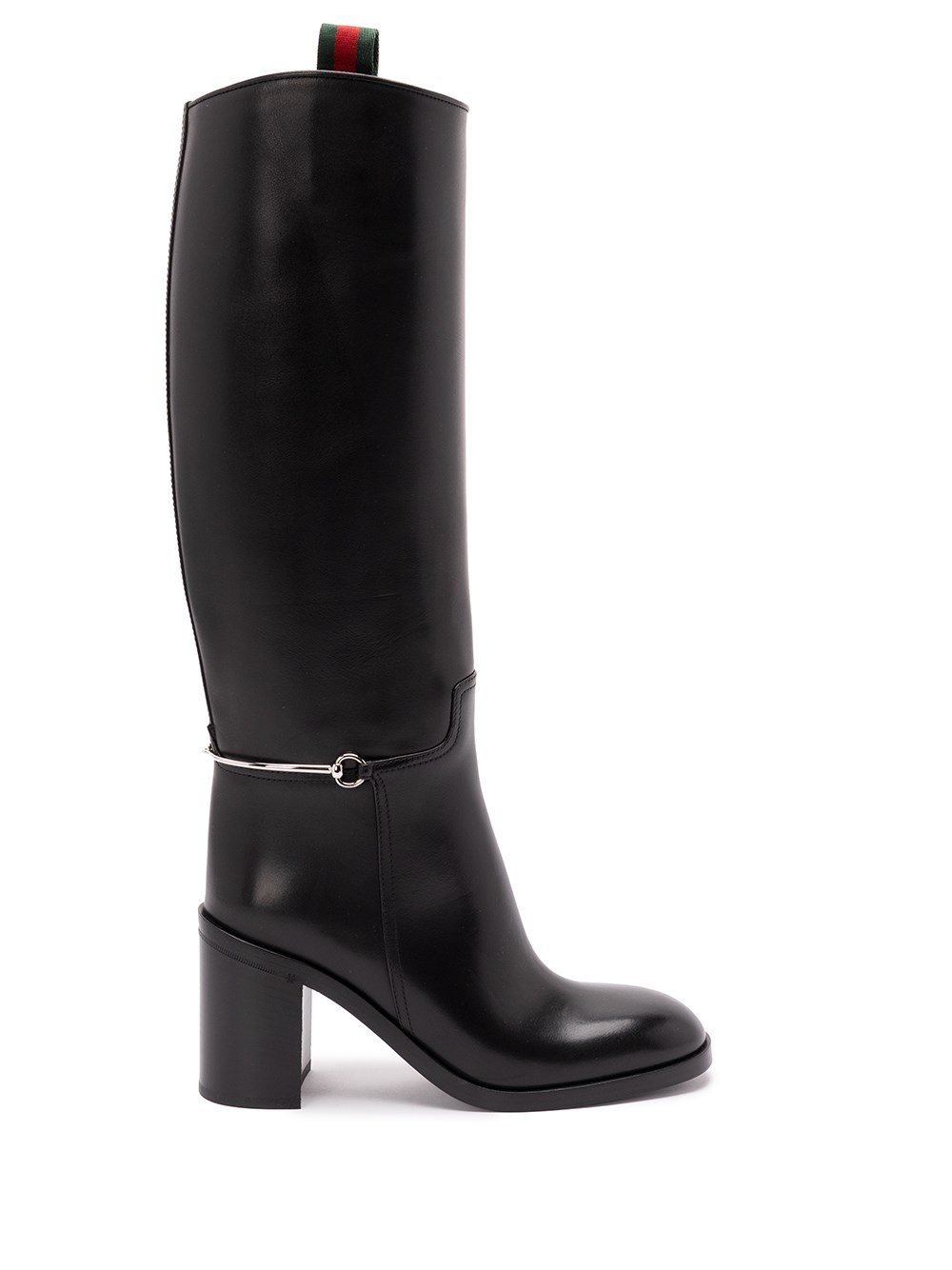 Gucci Slim Clamp Boots In Black