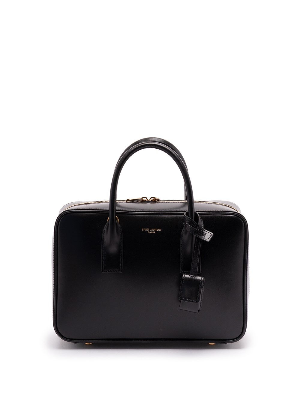 Saint Laurent Leather Tote Bag In Black