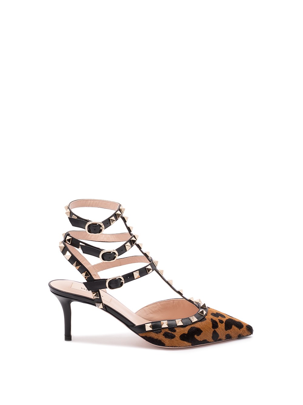 Valentino Rockstud High-heeled Sandals In Multi