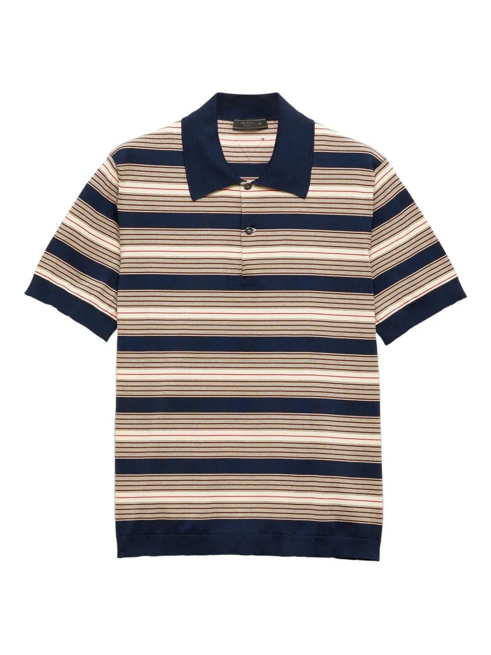 Prada Cotton Polo Shirt In Multi
