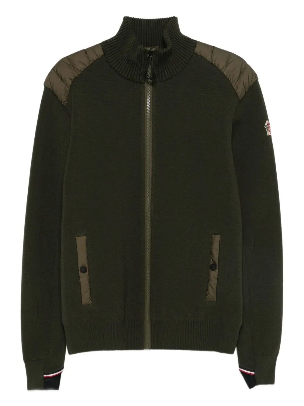 Moncler Long-sleeved Sweater In Black