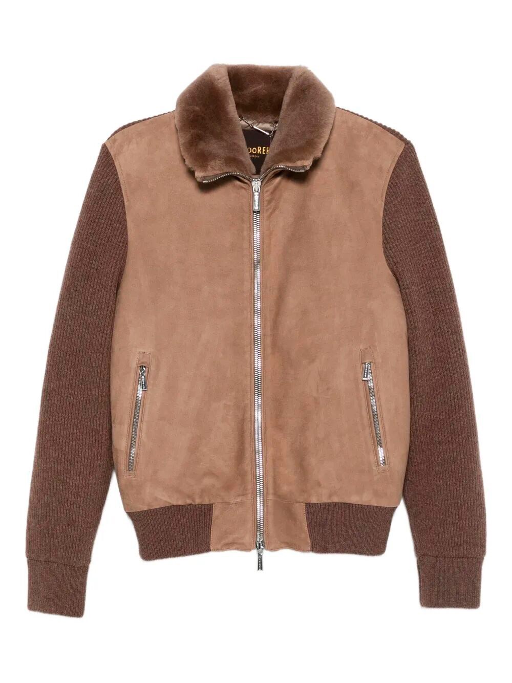 Moorer Zip Jacket In Brown