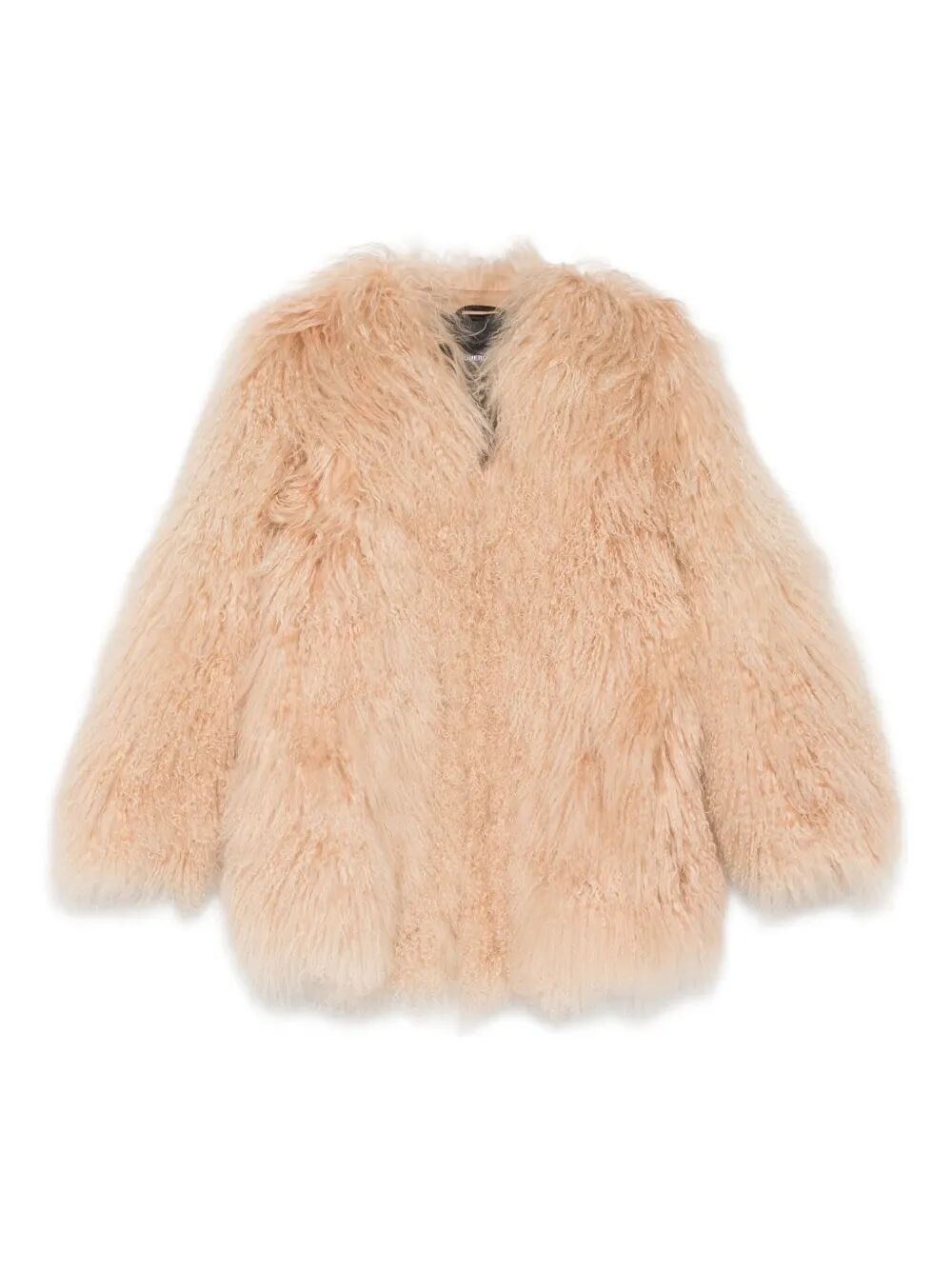 Numero Otto `mongolia` Midi Coat Without Collar In Multi