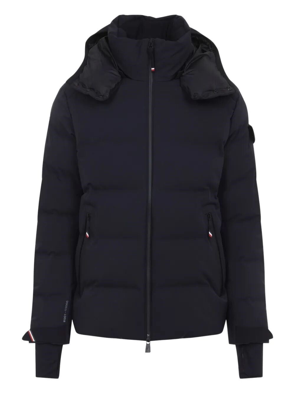 Moncler Grenoble Ski Jacket Montgetech With Hood In Blue