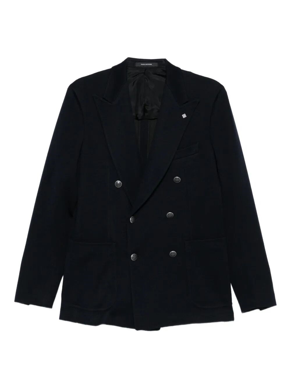 Tagliatore Double-breasted Pocket Blazer In Black