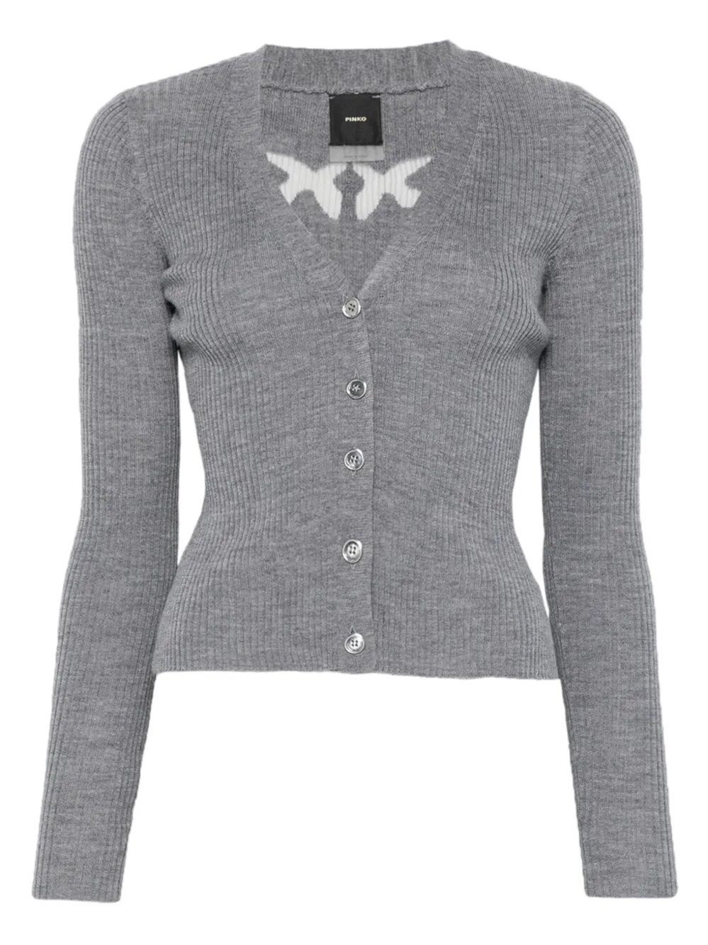 Pinko New Tilacino Cardigan In Gray